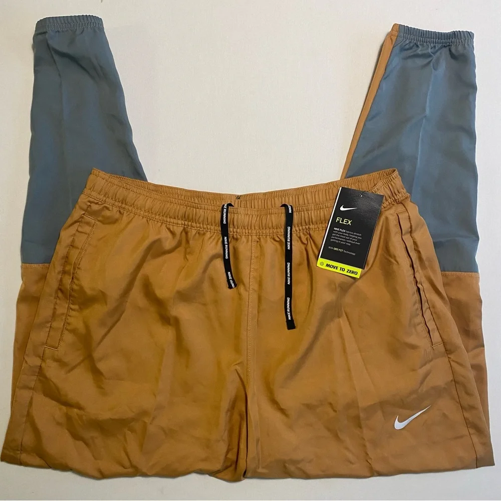 Nike Running Flex Pants Men L Tapered Fit Gym Training
